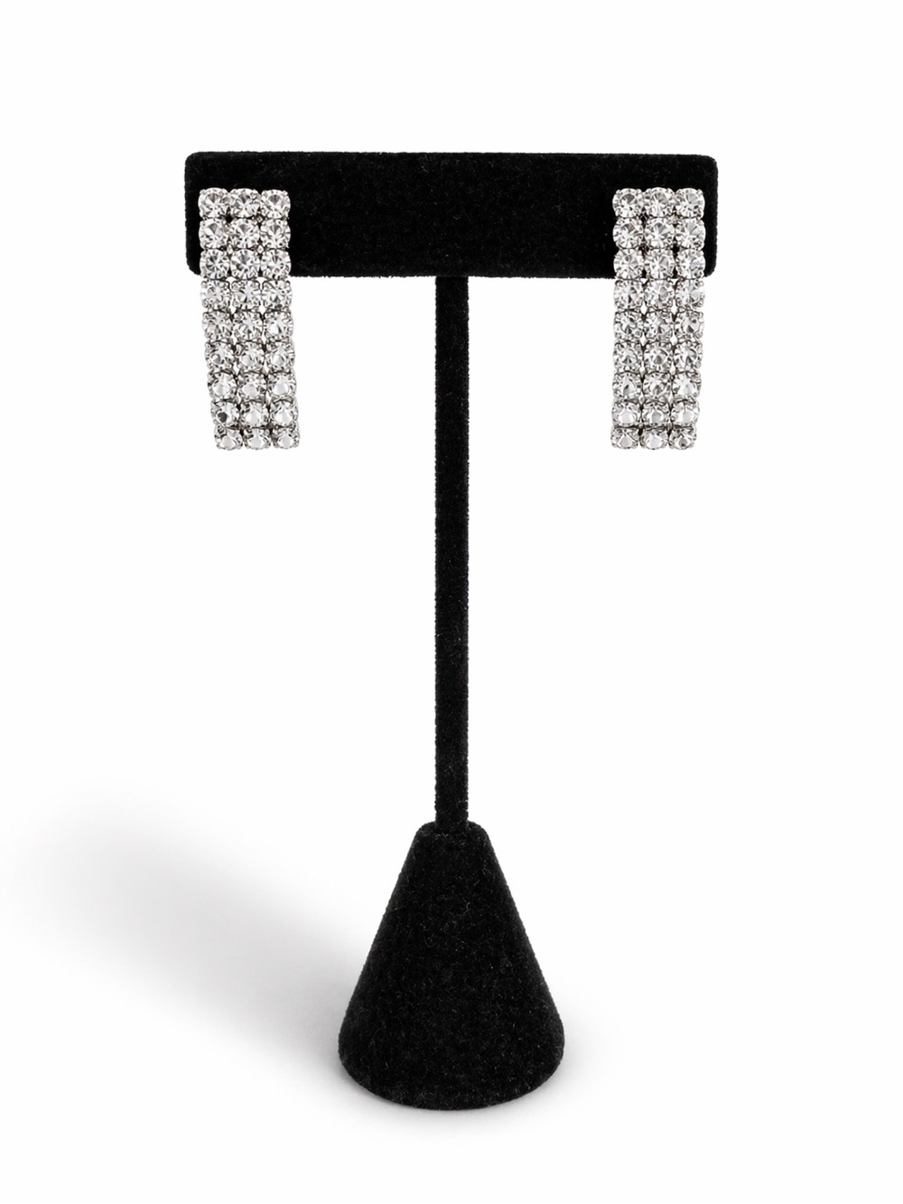 Crystal Hoop Drop Earrings
